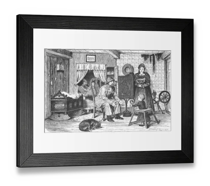 Framed Print : In the Hallighaus, North Frisia