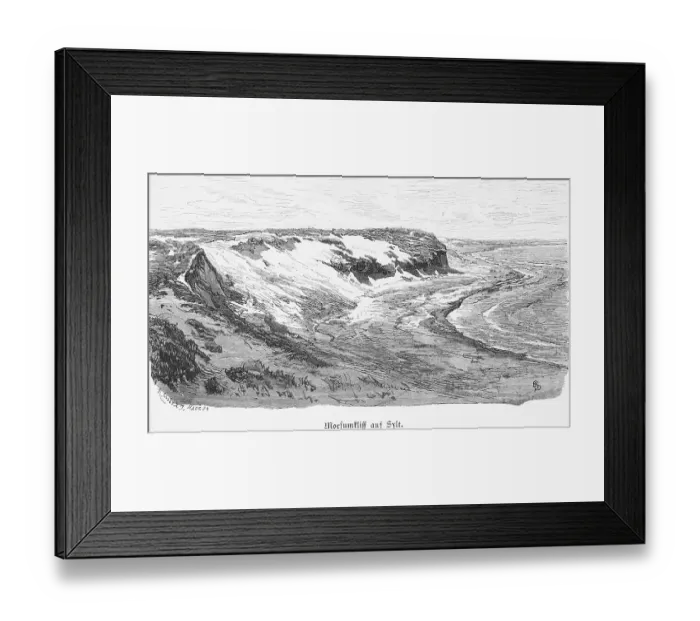 Framed Print : Morsumkliff on Sylt, North Frisia