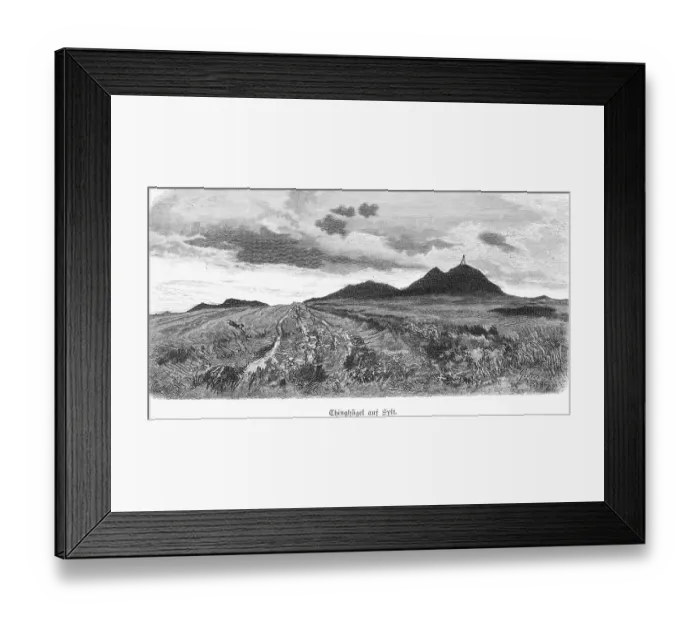 Framed Print : Thinghuegel on Sylt, North Frisia Framed Print : Thinghuegel on Sylt, North Frisia