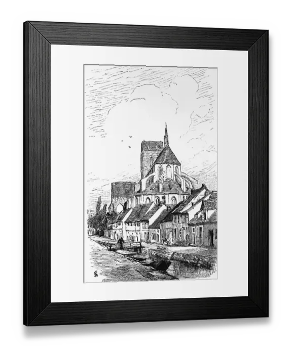 Framed Print : Street in Wismar, Mecklenburg-Western Pomerania Framed Print : Street in Wismar, Mecklenburg-Western Pomerania
