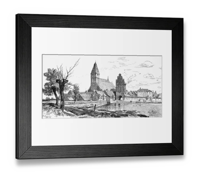 Framed Print : Grimmen an der Trebel, Mecklenburg-Vorpommern Framed Print : Grimmen an der Trebel, Mecklenburg-Vorpommern