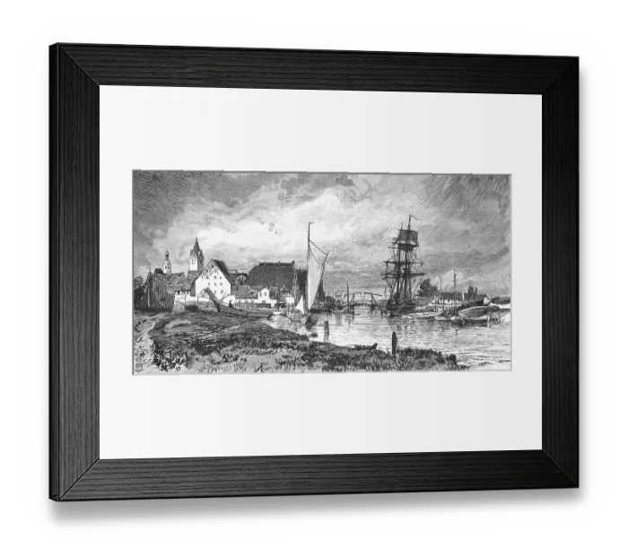 Framed Print : Hanseatic city of Anklam on the Peene Framed Print : Hanseatic city of Anklam on the Peene