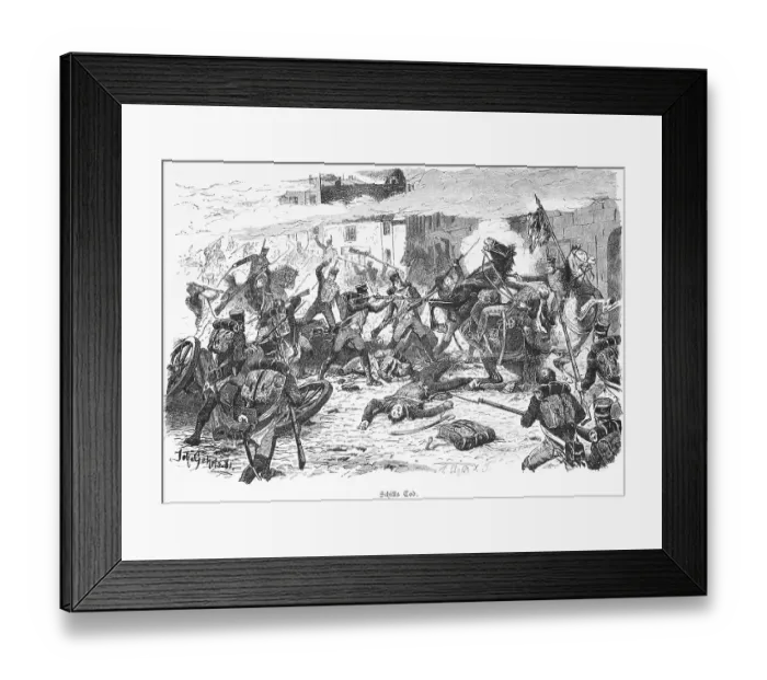Framed Print : Schill's death in Stralsund