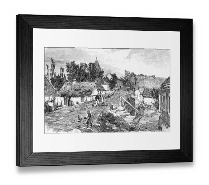 Framed Print : Village Sagard, Island Ruegen, Baltic Sea Framed Print : Village Sagard, Island Ruegen, Baltic Sea