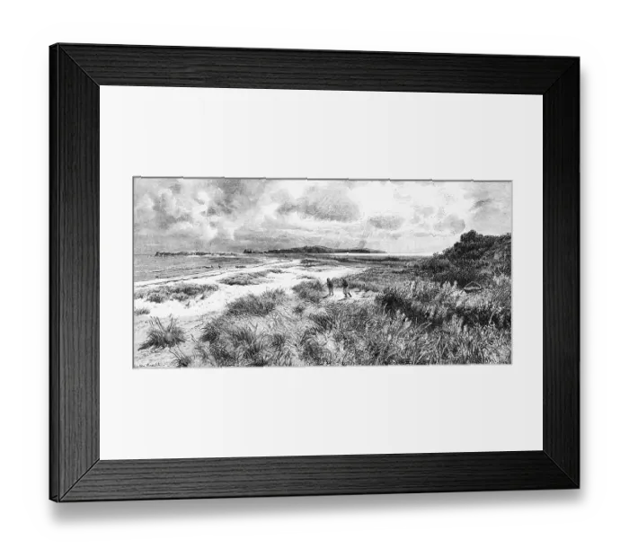 Framed Print : Peninsula Moenchgut on Ruegen, Baltic Sea Framed Print : Peninsula Moenchgut on Ruegen, Baltic Sea