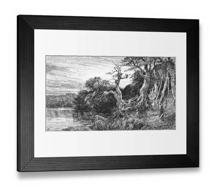 Framed Print : Lake Hertha near Sassnitz on Ruegen Framed Print : Lake Hertha near Sassnitz on Ruegen