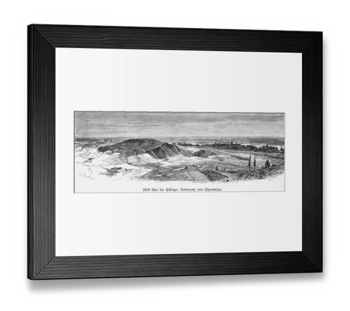 Framed Print : Landscape near ElblCg or Elbing