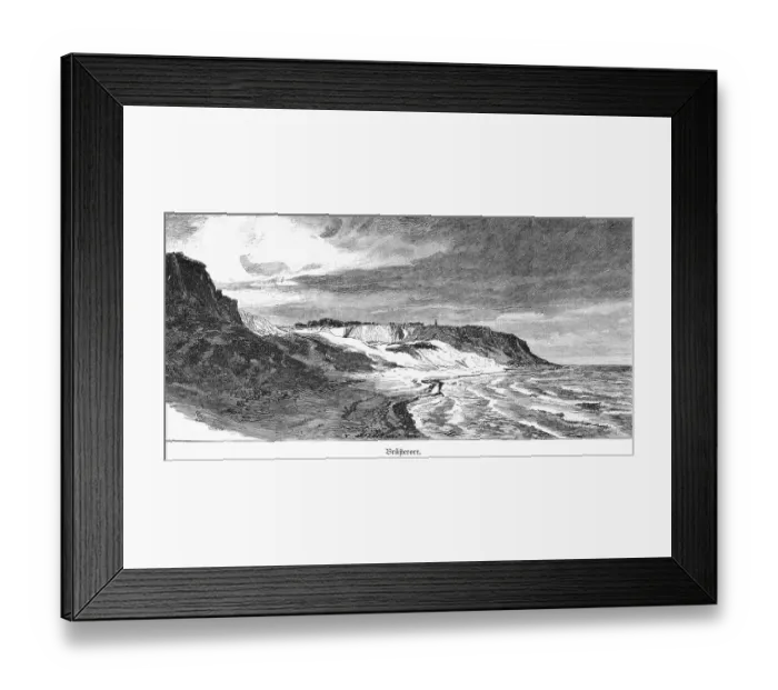 Framed Print : Coastal landscape near Mayak or Bruesterort