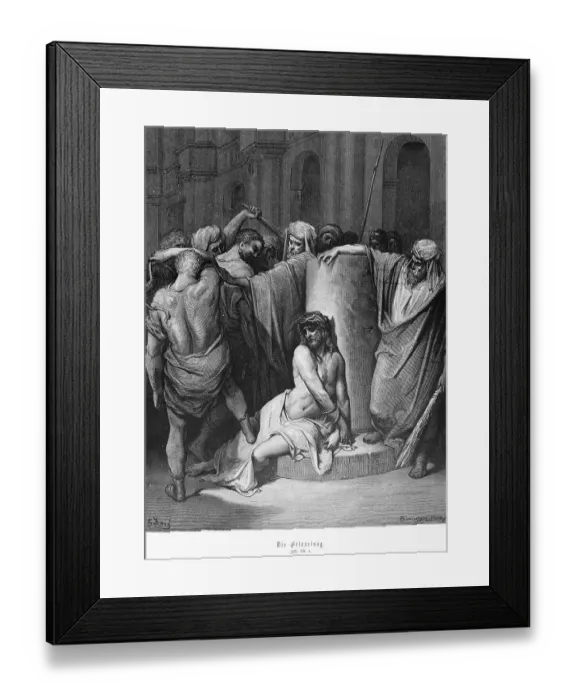 Framed Print : The scourging of Jesus, Gospel of John