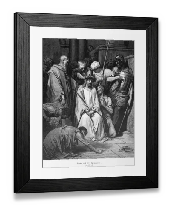 Framed Print : Jesus with the crown of thorns Framed Print : Jesus with the crown of thorns