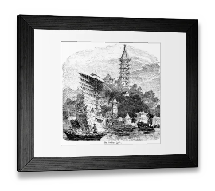 Framed Print : The Golden Island, Hainan Dao Island