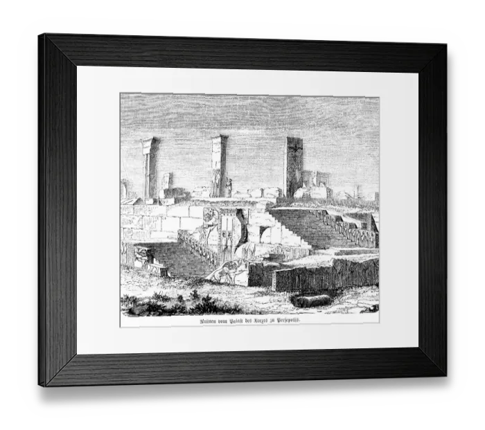 Framed Print : Ruins of the palace of Xerxes at Persepolis Framed Print : Ruins of the palace of Xerxes at Persepolis