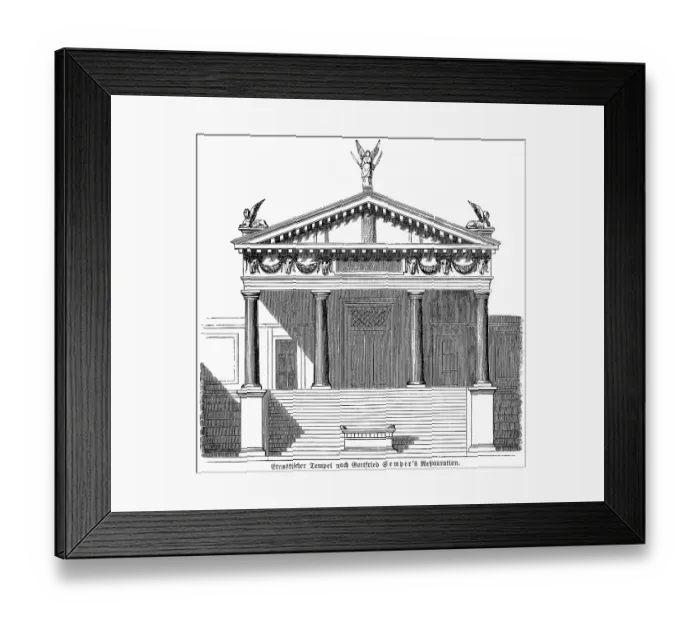 Framed Print : Restored Etruscan temple, Etruscans