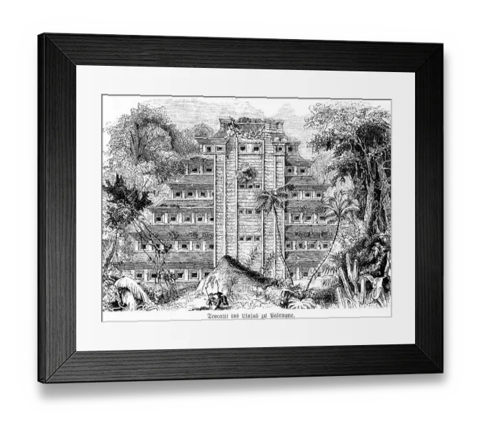Framed Print : Teocalli las Llajas in Palenque Framed Print : Teocalli las Llajas in Palenque