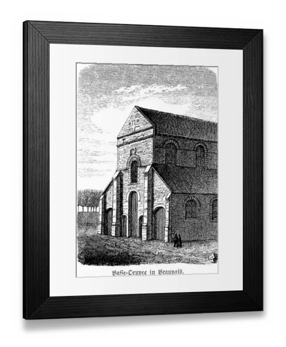 Framed Print : Eglise Notre-Dame-de-la-Basse-oeuvre de Beauvais