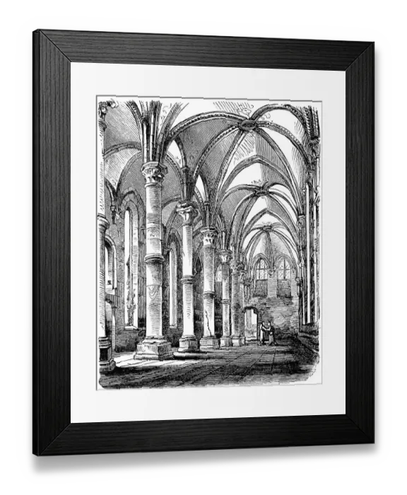 Framed Print : Summer refectory in Maulbronn Monastery Framed Print : Summer refectory in Maulbronn Monastery