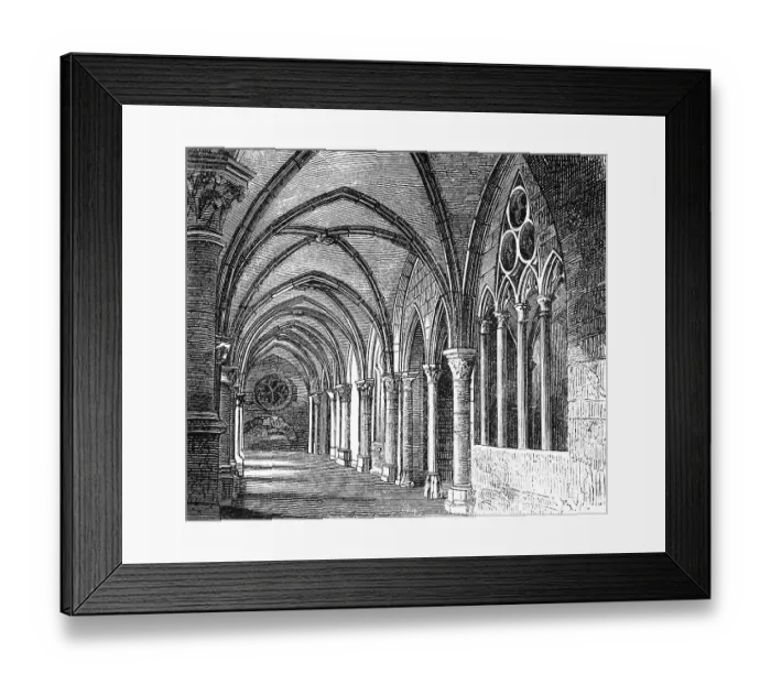 Framed Print : Cloister in Maulbronn Monastery Framed Print : Cloister in Maulbronn Monastery