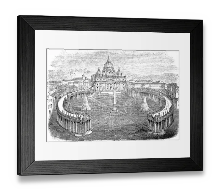 Framed Print : Basilica di San Pietro, St Peter's Basilica