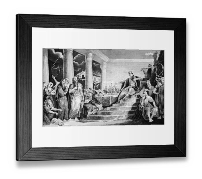 Framed Print : Death of the first-born sons in Egypt