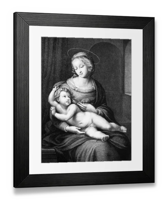 Framed Print : Portrait Mater Immaculata after Raphael Framed Print : Portrait Mater Immaculata after Raphael