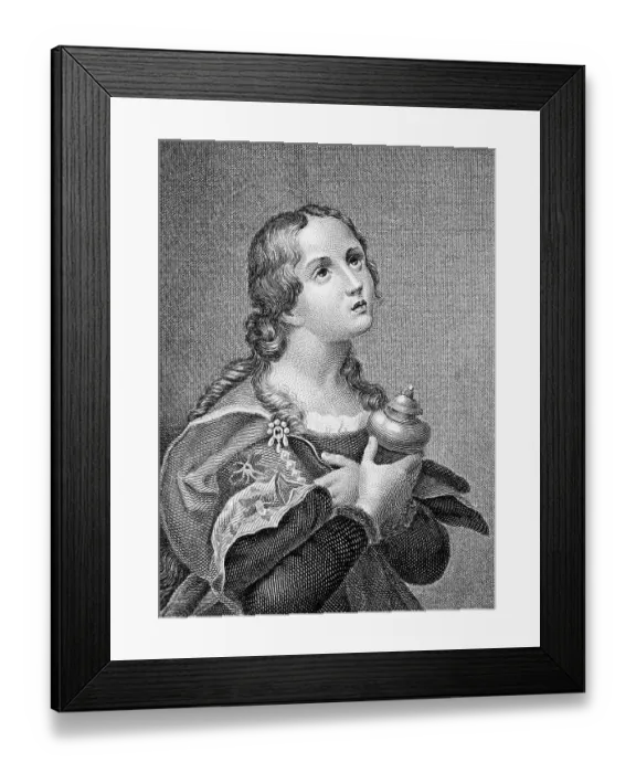 Framed Print : St Mary Magdalene with prayer wheel