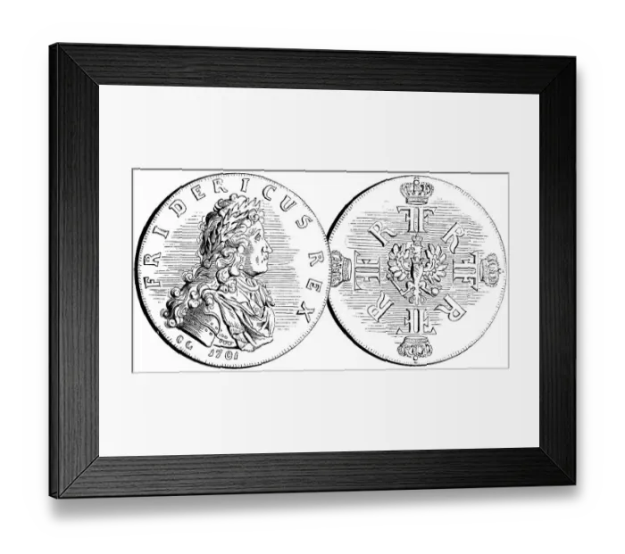 Framed Print : Coronation thaler of Frederick I Framed Print : Coronation thaler of Frederick I