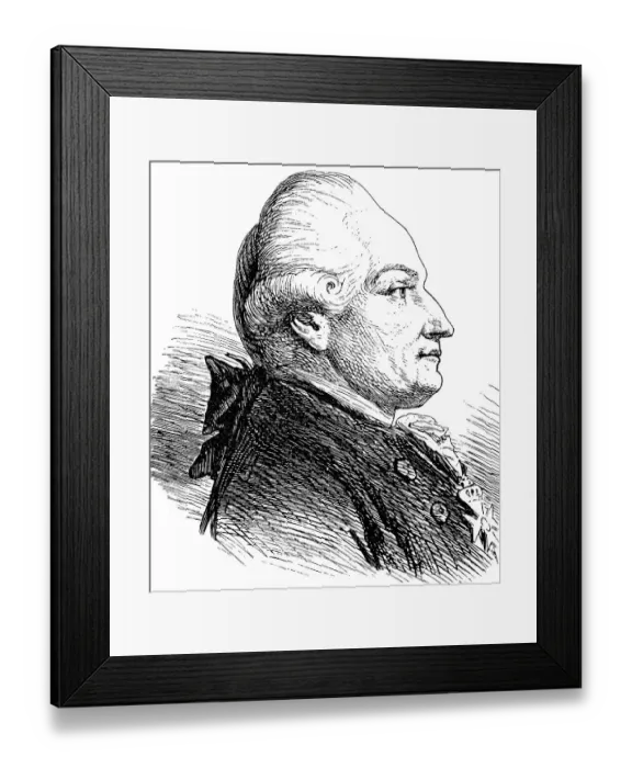 Framed Print : Portrait of Friedrich Eberhard von Rachow Framed Print : Portrait of Friedrich Eberhard von Rachow