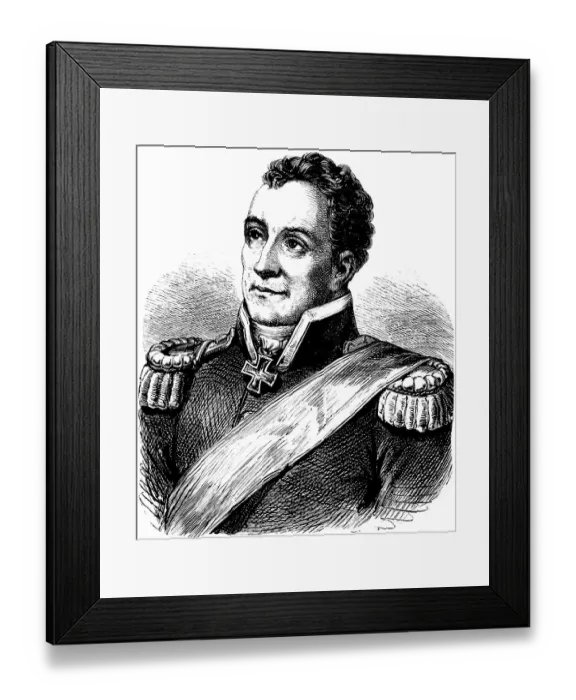 Framed Print : Portrait of Prince Karl August von Hardenberg Framed Print : Portrait of Prince Karl August von Hardenberg