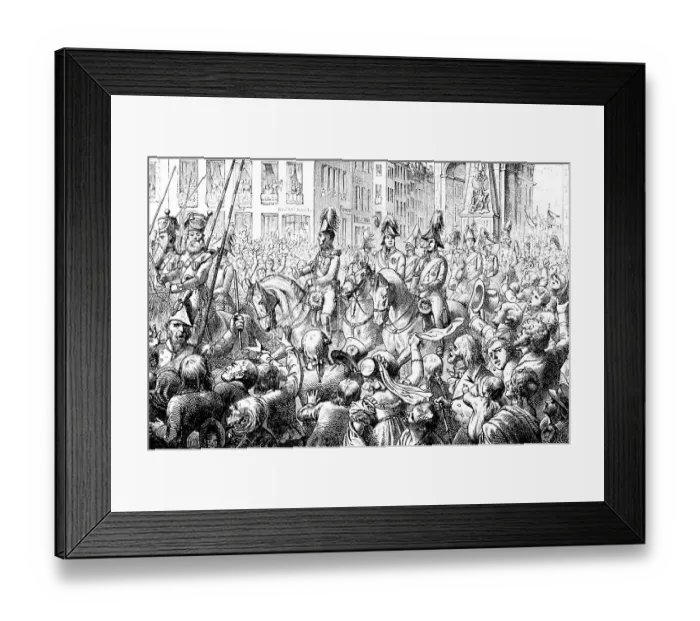 Framed Print : Entry of the victorious allies in Paris 1814 Framed Print : Entry of the victorious allies in Paris 1814