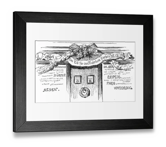 Framed Print : Memorial, plaque commemorating battles of the 19th century Framed Print : Memorial, plaque commemorating battles of the 19th century