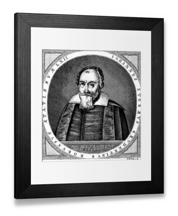 Framed Print : Musician and composer Johann or Johannes Stobaeus (1580-1646)