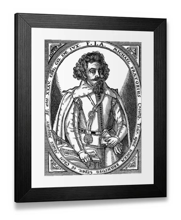 Framed Print : Michael Praetorius (c. 1571-1621)