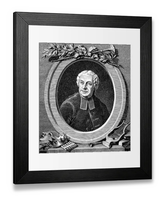 Framed Print : Pietro Antonio Domenico Metastasio (1698-1792)