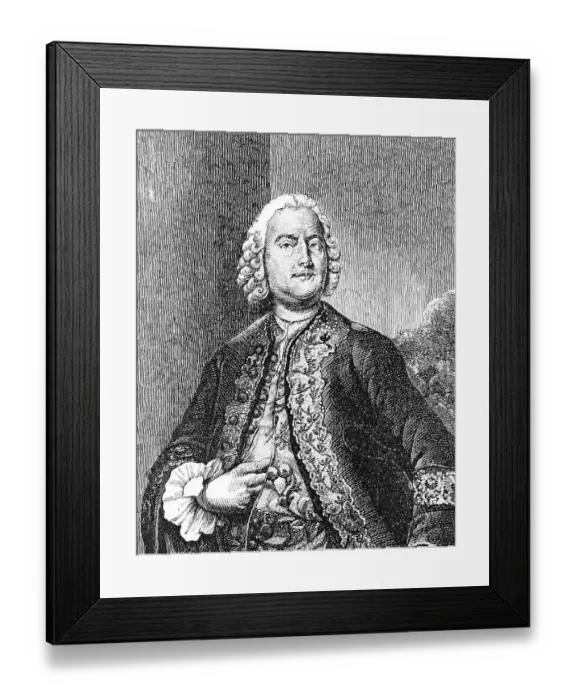 Framed Print : Carl Heinrich Graun (1701-1759)