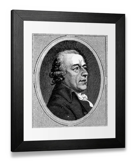 Framed Print : Johann Gottlieb Naumann (1741-1801) portrait Framed Print : Johann Gottlieb Naumann (1741-1801) portrait
