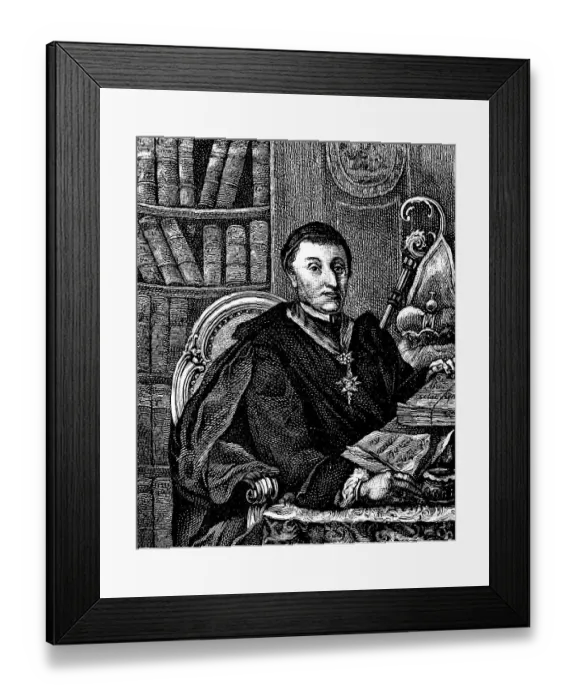 Framed Print : Martin Gerbert von Hornau (1720-1793) portrait