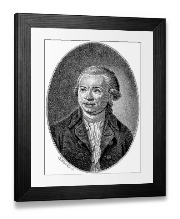 Framed Print : Johann Abraham Peter Schulz (1747 Lueneburg)
