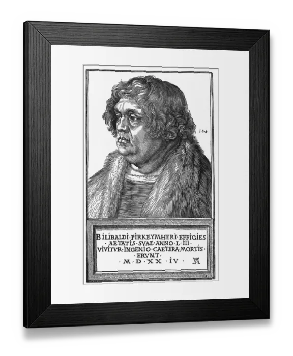 Framed Print : Willibald Pirkheimer (1470 - 1530) humanist