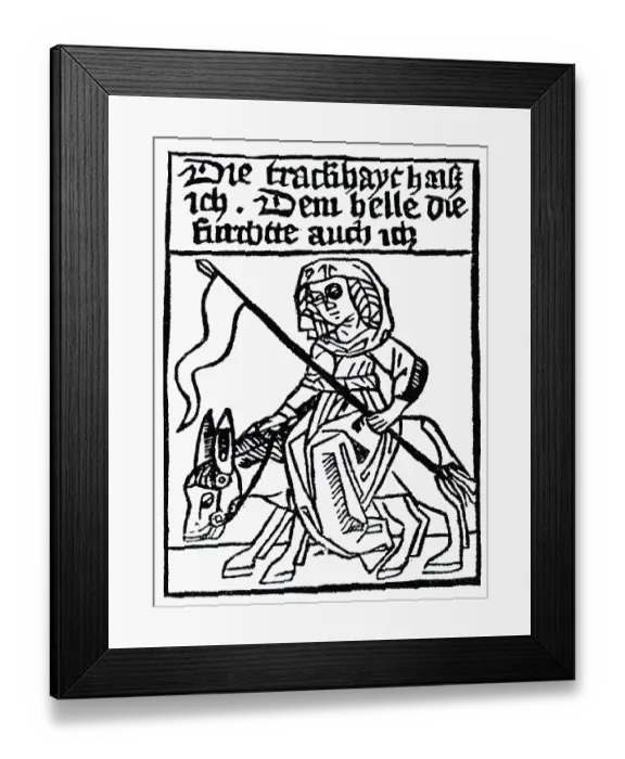 Framed Print : Indolence, allegoric image of the vices Framed Print : Indolence, allegoric image of the vices