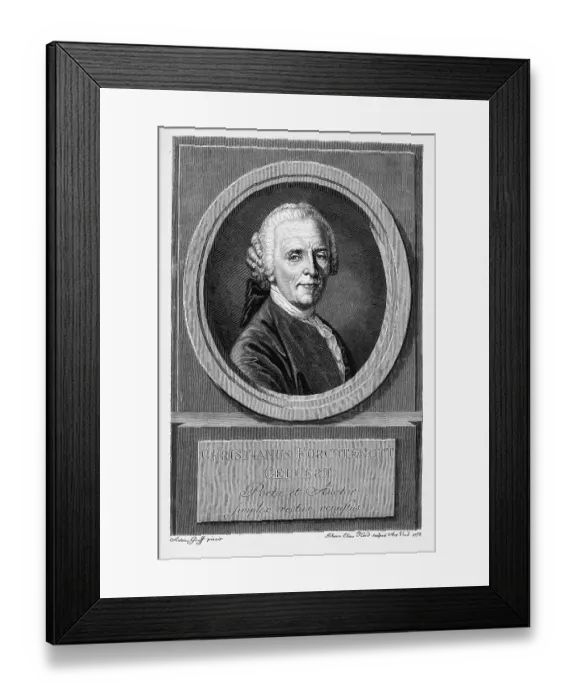Framed Print : Christian Fuerchtegott Gellert (1714-1769)