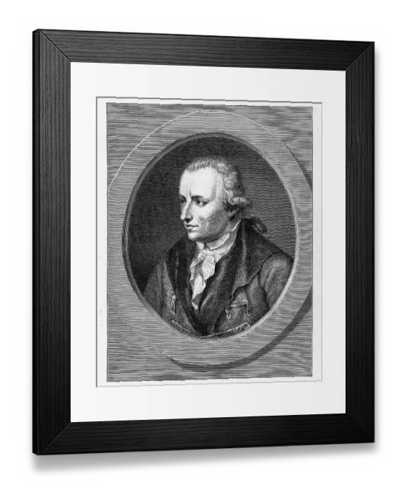 Framed Print : Johann Jakob Wilhelm Heinse (1746-1803)