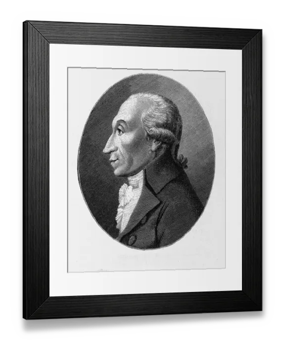 Framed Print : Theodor Gottlieb von Hippel der Aeltere (1741-1796)