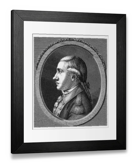 Framed Print : Duke Karl August (1757-1828), drawing from 1780