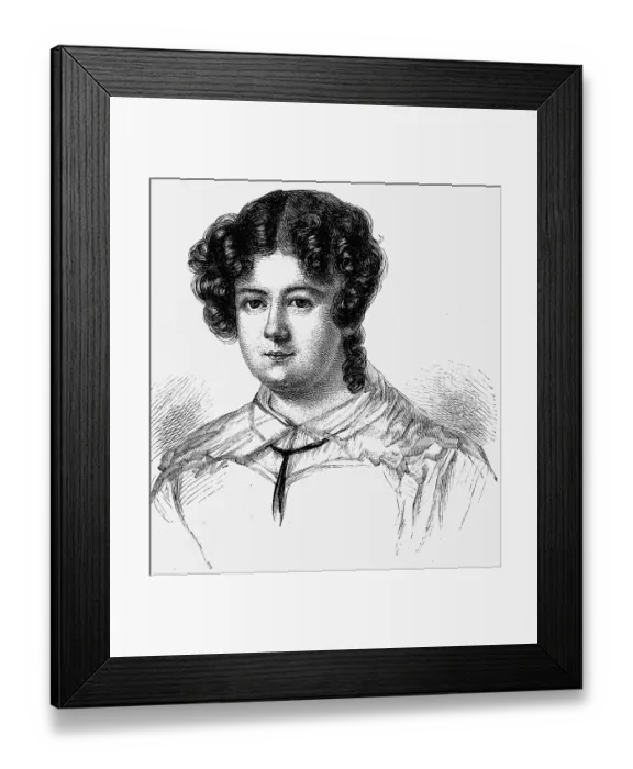 Framed Print : Marianne von Willemer (1784-1860)