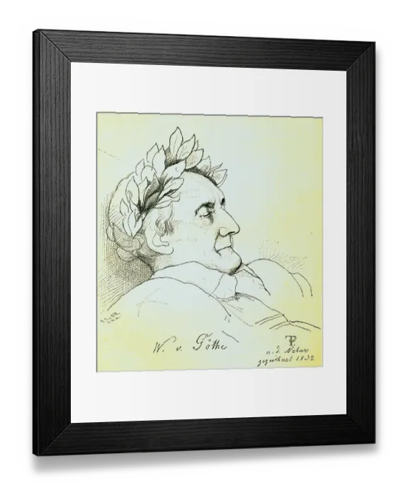 Framed Print : Johann Wolfgang von Goethe (1749-1832)