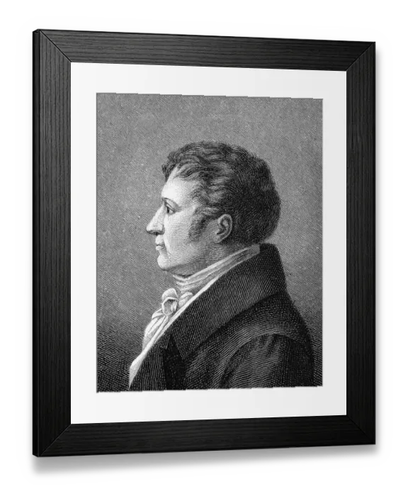 Framed Print : August Wilhelm von Schlegel (1767-1845) Framed Print : August Wilhelm von Schlegel (1767-1845)