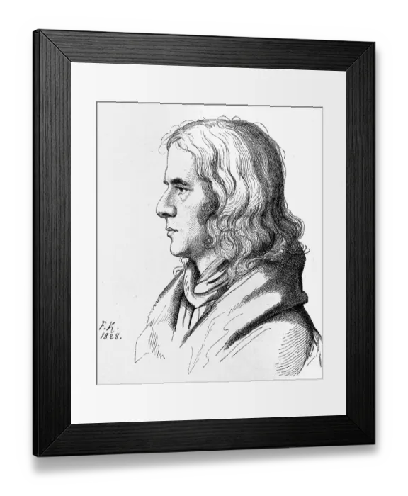 Framed Print : Adelbert von Chamisso (1781 - 1838)