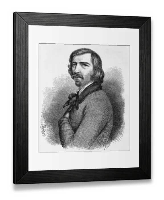 Framed Print : Franz Emanuel August Geibel (1815 - 1884)