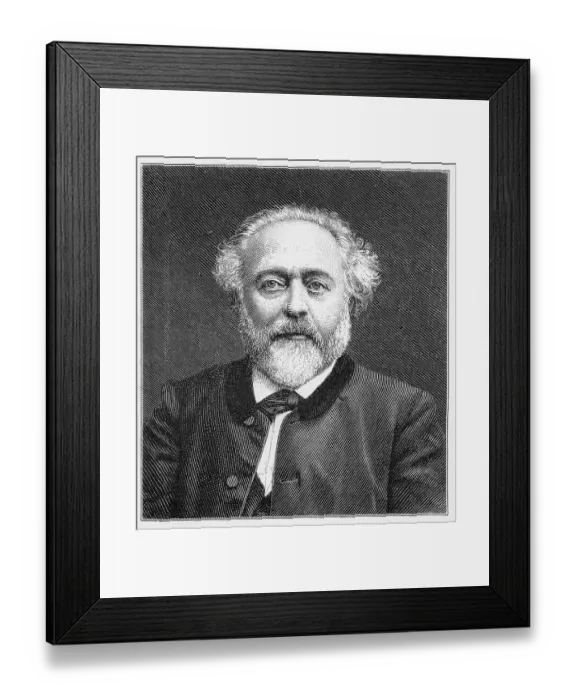 Framed Print : Berthold Auerbach, born Moses Baruch Auerbacher Framed Print : Berthold Auerbach, born Moses Baruch Auerbacher