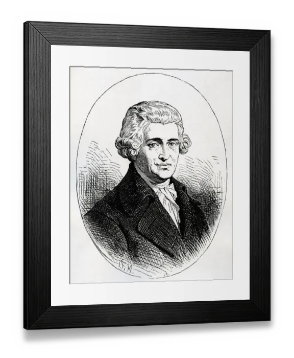 Framed Print : Josef Haydn, 1732-1809, Austrian composer Framed Print : Josef Haydn, 1732-1809, Austrian composer